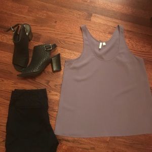 EUC Lilac Racerback Flowy Tank